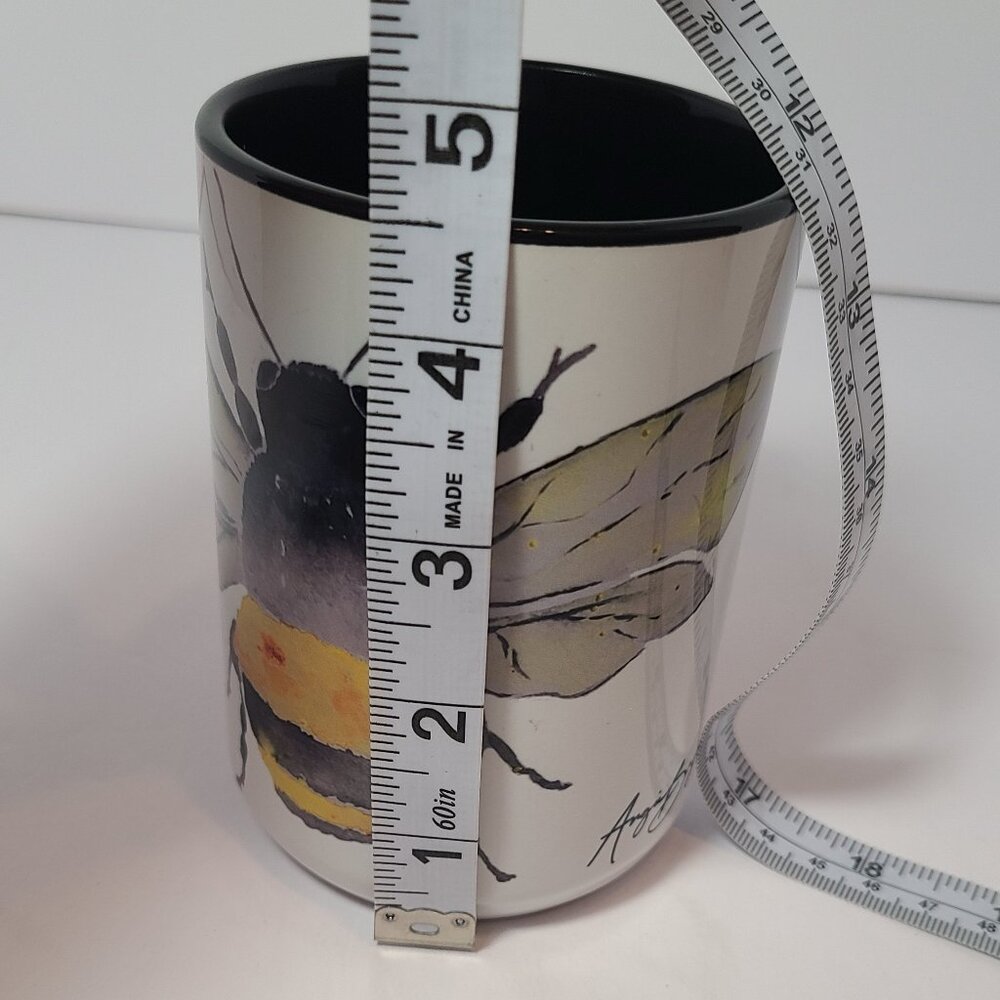 Bee Mug – Original Watercolor Art by Angie Bryan | Sublimated by The Crowing Hen - Picture 6 of 6
